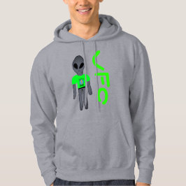 Moletom cartoon ovni alien cinza