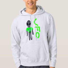 Moletom cartoon ovni alien cinza