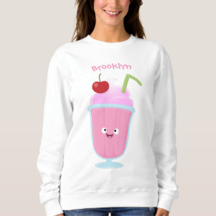Moletom Cartoon sundae de sorvete de morango