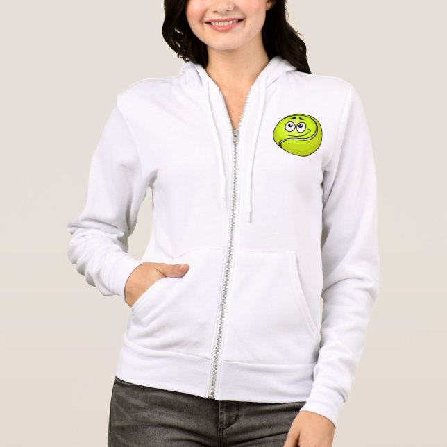 Moletom Cartoon Tennis Ball Emoji Face Happy Sports (Frente)