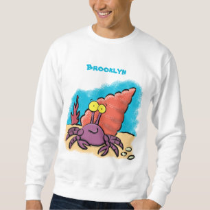 Moletom Cartum roxo engraçado e engraçado