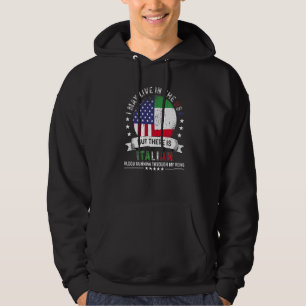 Moletom Casa Americana Italiana nos EUA Patriota Americana