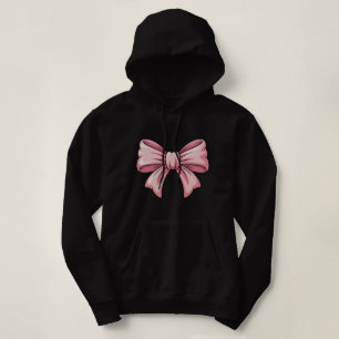 Moletom Casaco Acolchoado Coquette com Laço Rosa Estético