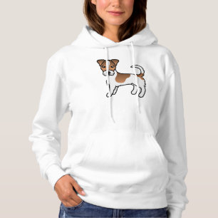 Moletom Casaco Branca E Tan Rough Jack Russell Terrier Dog