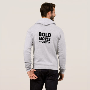Moletom Casaco Cinza com King na Frente e Bold Moves nas C