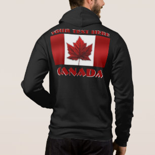 Moletom Casaco com Capuz da Bandeira do Canadá Hoodies Per