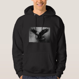 Moletom Casaco com Capuz Dark Eagle Graphic