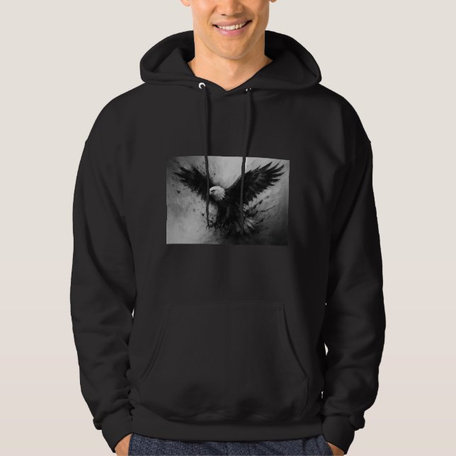 Moletom Casaco com Capuz Dark Eagle Graphic (Frente)