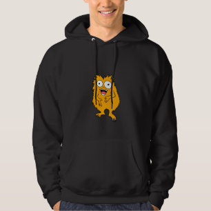 Moletom Casaco com Capuz do Monstro Laranja Difuso