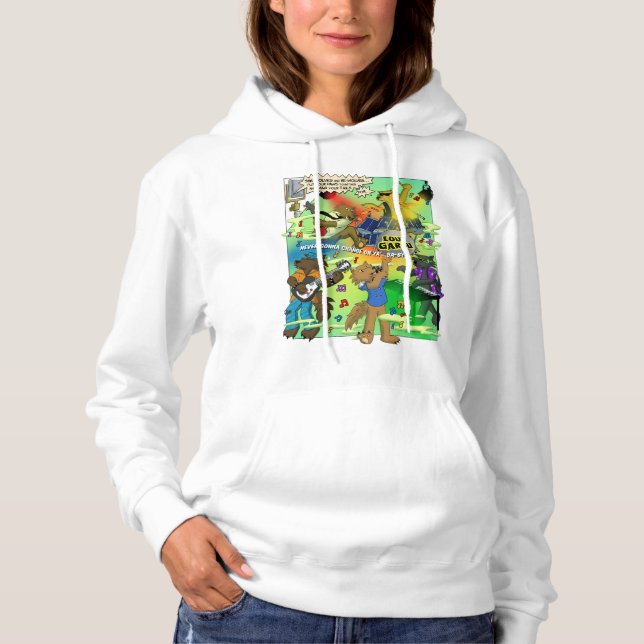 Moletom Casaco com Capuz Feminino LOUP GAROU (Frente)