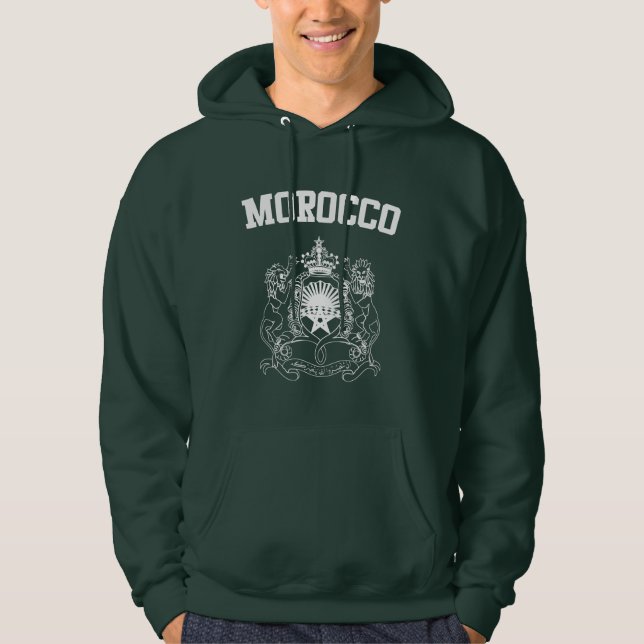 Moletom Casaco de armas de Marrocos (Frente)