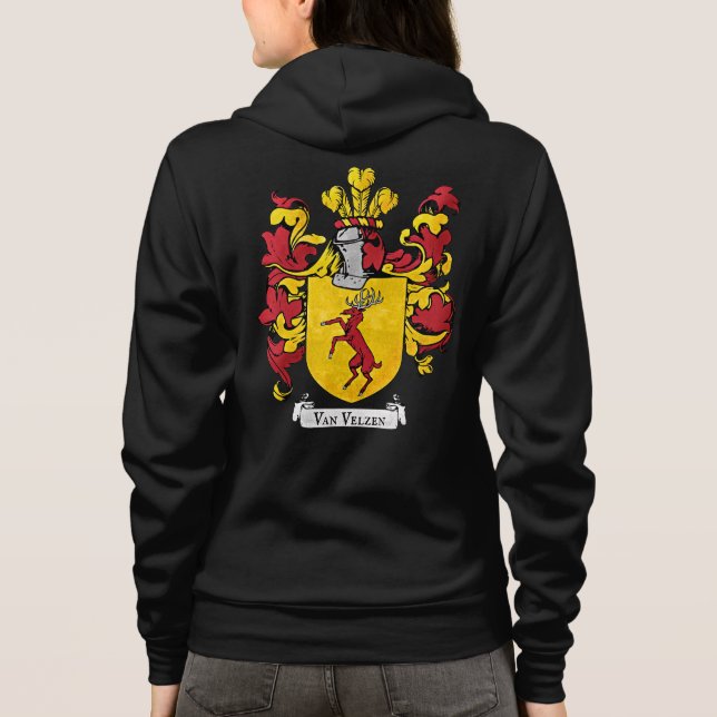 Moletom Casaco de Braços, Hoodie, das Mulheres (Verso)