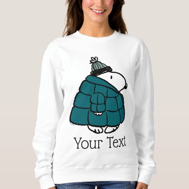 Moletom Casaco de Inverno Peanuts Snoopy (Frente)