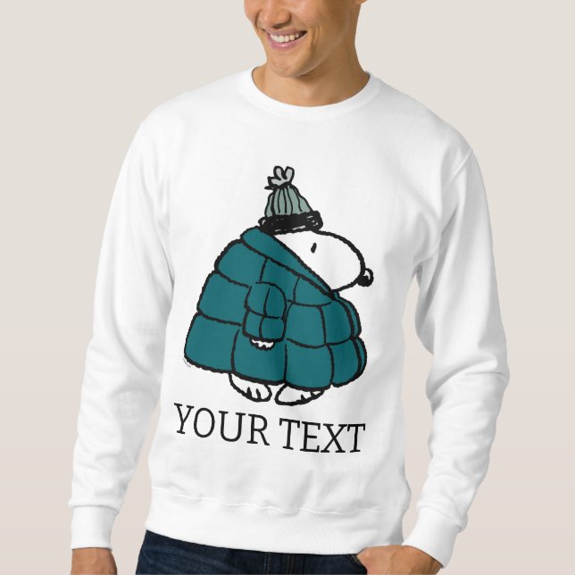 Moletom Casaco de Inverno Peanuts | Snoopy Puffer (Frente)