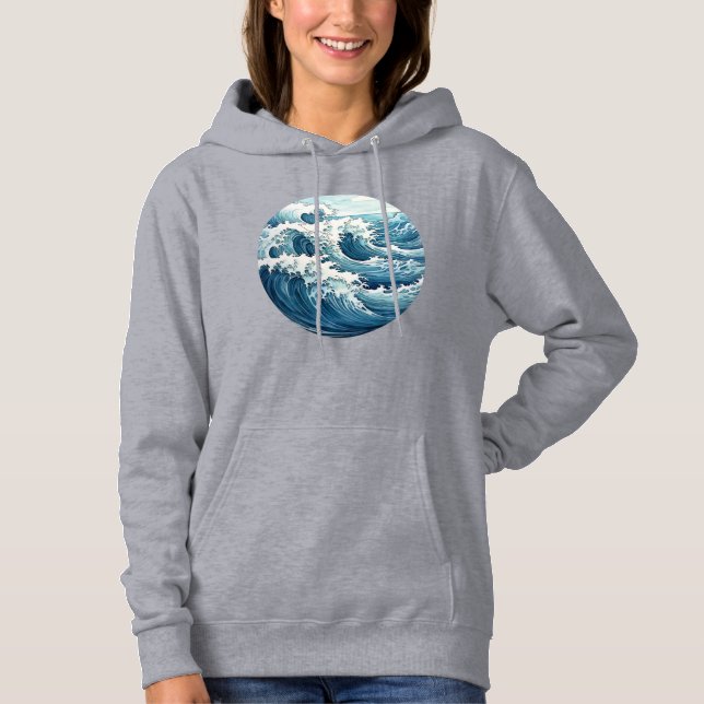 Moletom Casaco Feminino com Capuz (Frente)