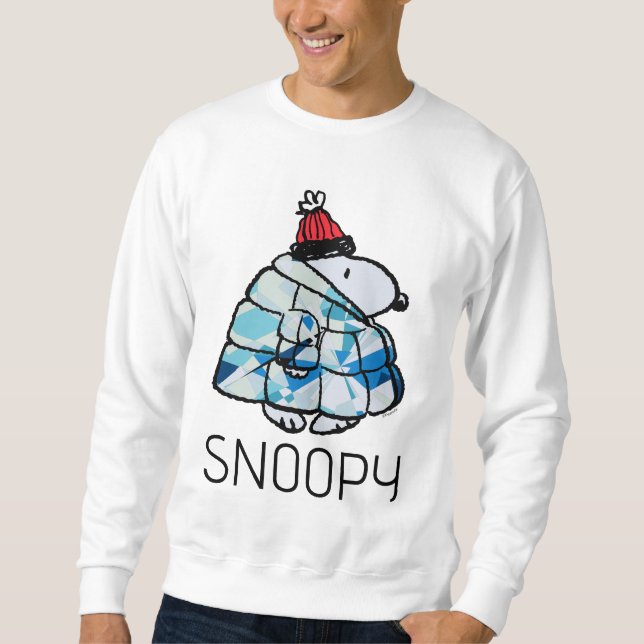 Moletom Casaco Puffer Snoopy Winter Gem (Frente)
