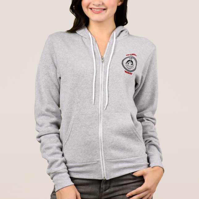 Moletom Casaco Zip-up feminino: Braves (10203) (Frente)