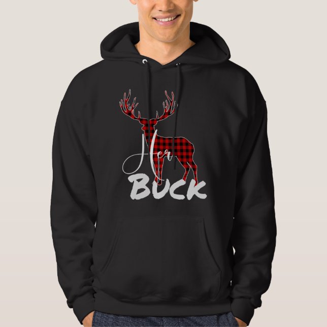 Moletom Casais de Natal Xadrez de Pijamas Buffalo H (Frente)