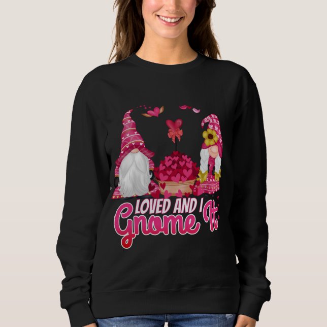 Moletom Casal Gnomos amava e eu acho que Namorados o nom (Frente)