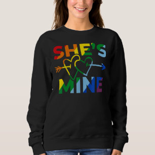 Moletom Casal lésbica Ela é minha Eu sou o Lgbt P