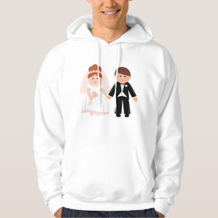 Moletom Casal recem casados Mens Hoodie