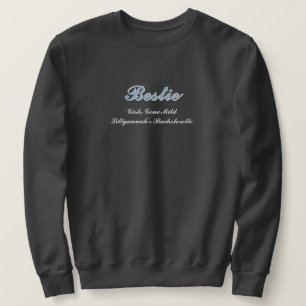 Moletom Casamento de Script Sombra Azul Dusty