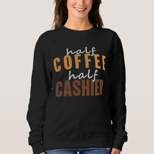 Moletom Cashier I Love Drinking Hot Coffee  Saying (Frente)