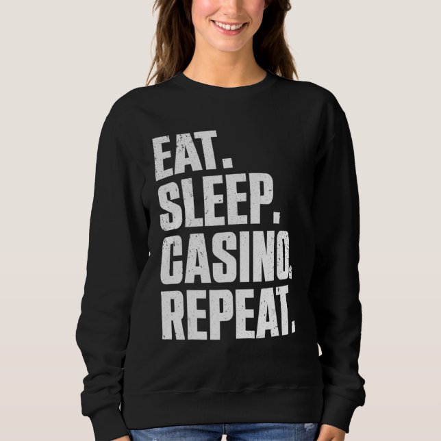 Moletom Casino   For Men Women Casino Gambler Poker (Frente)