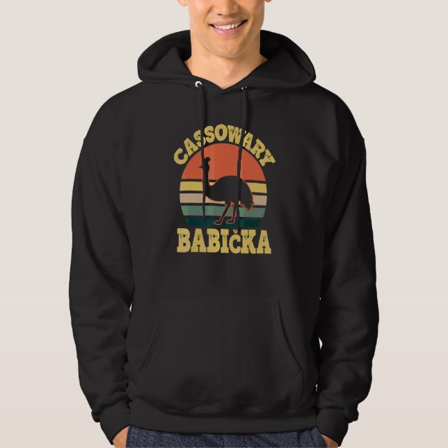 Moletom Cassowary Babicka Festa Cassowary Fofa Partido Tch (Frente)