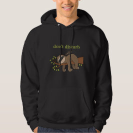 Moletom Castanho Cachorro Dormindo Animal Engraçado Hoodie