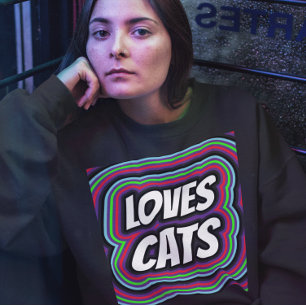 MOLETOM CAT AMES RETRO CAT T-SHIRTS
