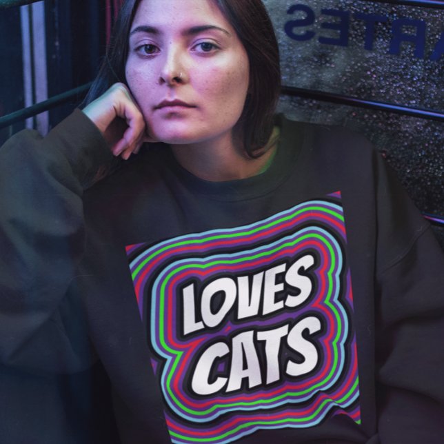MOLETOM CAT AMES RETRO CAT T-SHIRTS (Criador carregado)