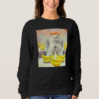 Moletom Cat angel artwork meow kitty portrait cute banana