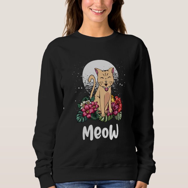 Moletom Cat Animal Meme Kitten Animal Pun Cat Mom (Frente)