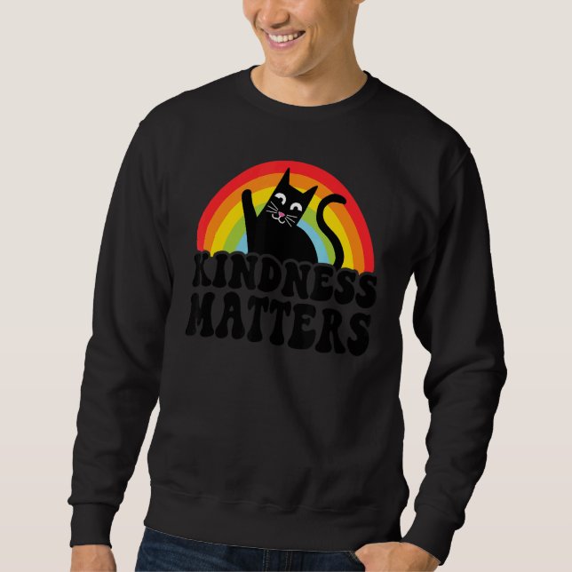 Moletom Cat Anti Bullying Rainbow Kindness Importa Esped T (Frente)