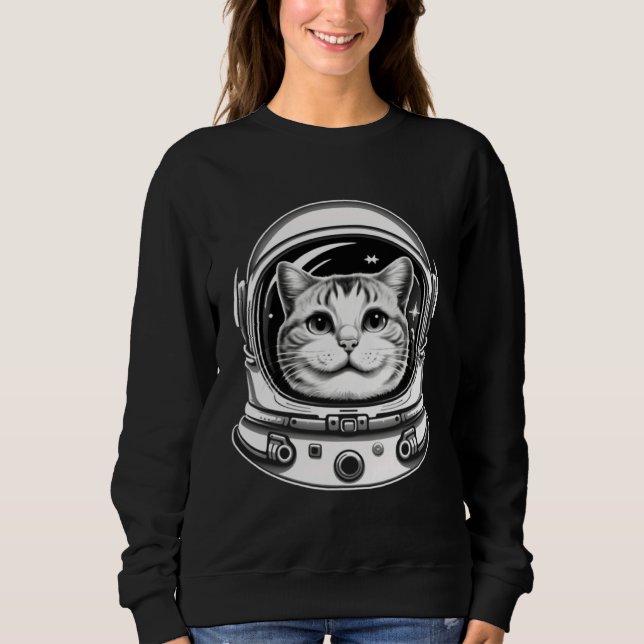 Moletom Cat Astronaut With Helmet (Frente)