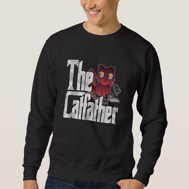 Moletom Cat Dad The Catfather Crazy Chaos Cat Father Kitty (Frente)