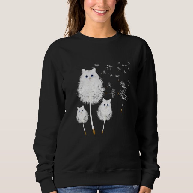 Moletom Cat Dandelion Amazing Flower Cat (Frente)