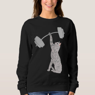 Moletom Cat Deadising Malhação Gym Cat Barbell