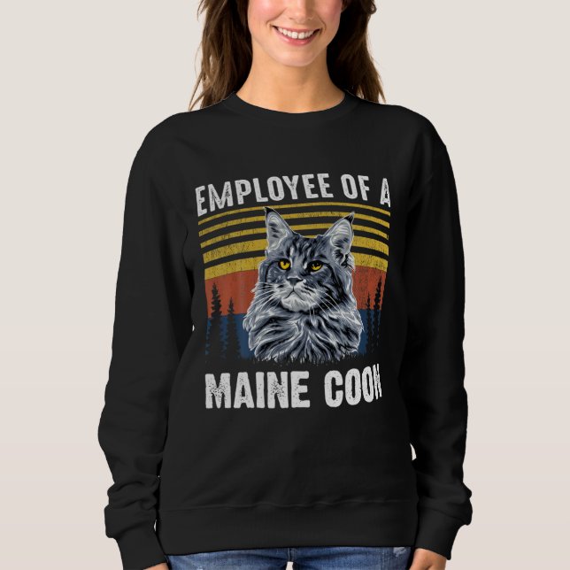 MOLETOM CAT EMPLOYEE OF A MAINE COON (Frente)