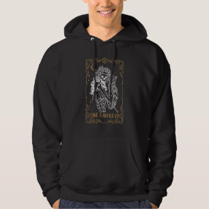 Moletom Cat Empress Tarot Card Pagan Goblincore Gótico Occ