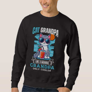 Moletom Cat Grandpa Cooler Cat Lover Avô Cat Avô