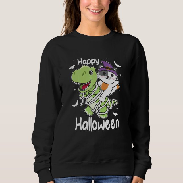 Moletom Cat Happy Halloween Mummy Rex Cats Halloween (Frente)