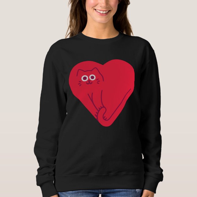Moletom Cat Heart (Frente)