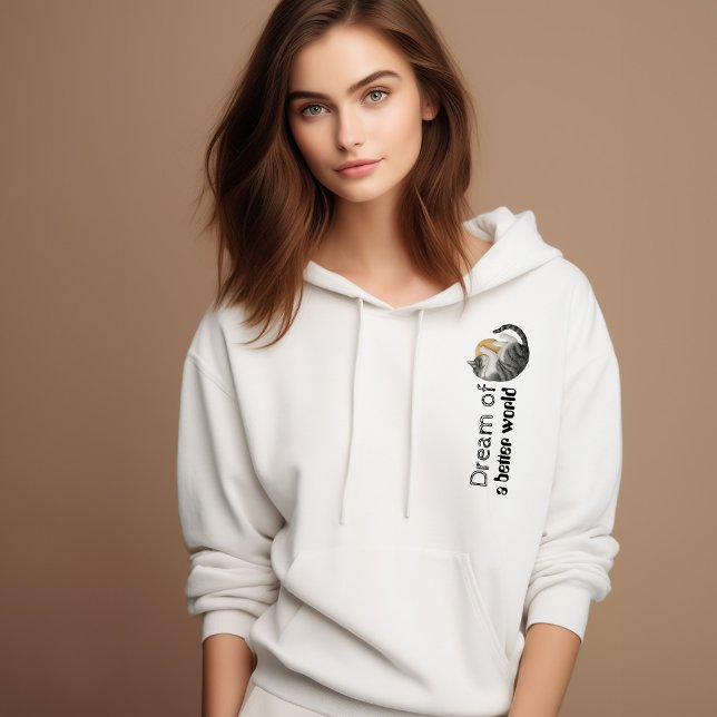 Moletom Cat Hoodie | Presente personalizado para amantes d (Criador carregado)