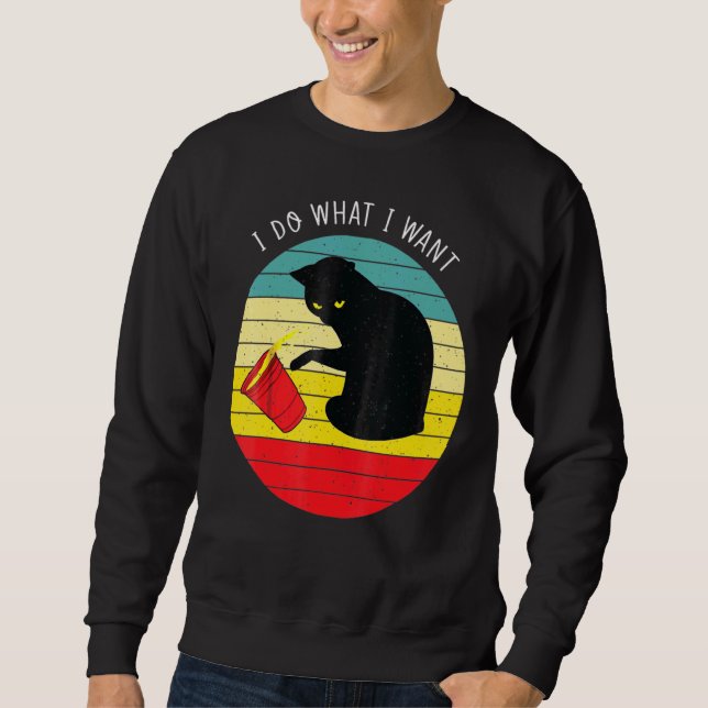 Moletom Cat I Faz O Que Eu Quero (Frente)