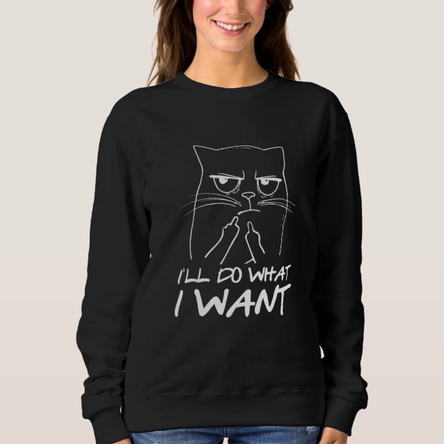 Moletom Cat I Faz O Que Eu Quero 5 (Frente)