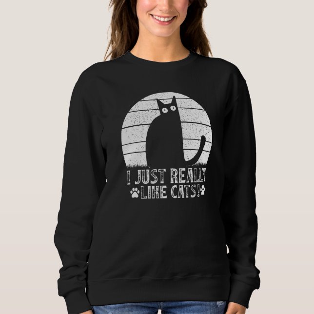 Moletom Cat I just really like Cats I Cat (Frente)