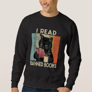 Moletom Cat I Read Banned Books men Bookworms Reading Book