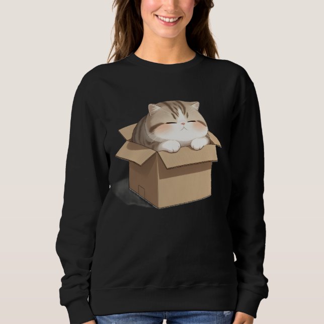 Moletom Cat in the Box Shirt (Frente)
